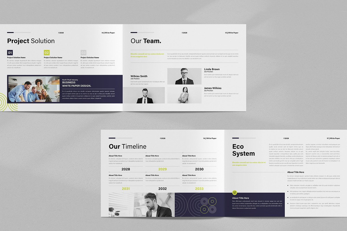 White Paper Template Landscape, a Brochure Template by NorthPeak (Photo 7 of 12)