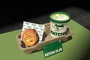Matcha Cafe Branding Mockup, an Advertising Mockup by Bartama Graphic (Thumbnail 3 of 5)