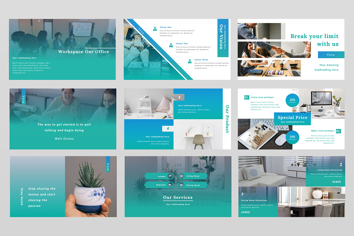 Vein Keynote Presentation, a Presentation Template by TMint Creative