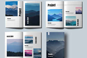 Portfolio Magazine Template Layout