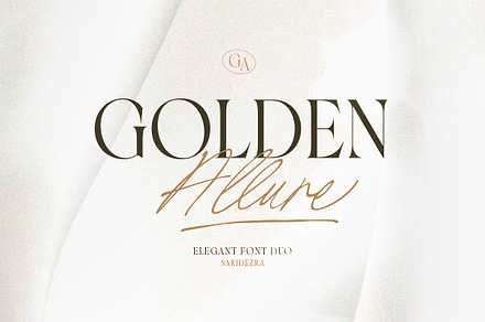 Golden Allure - Elegant Font Duo, a Serif Font by Sarid Ezra