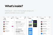 Sparks iOS 11 UI Kit, a Templates & Theme by UI8 (Thumbnail 2 of 9)