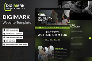 DigiMark, Marketing Website Template, a HTML Template by TNCFlow