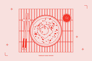 Japanese Food Vector Illustration