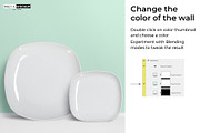 Square Plates Mockup, a Household Mockup by Pret-a-Mockup (Thumbnail 4 of 9)
