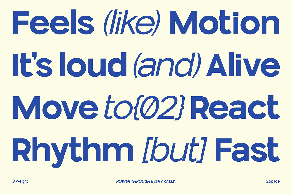 Gopadel – Power Sport Luxury Font, a Sans Serif Font by Casloop Studio (Photo 6 of 10)