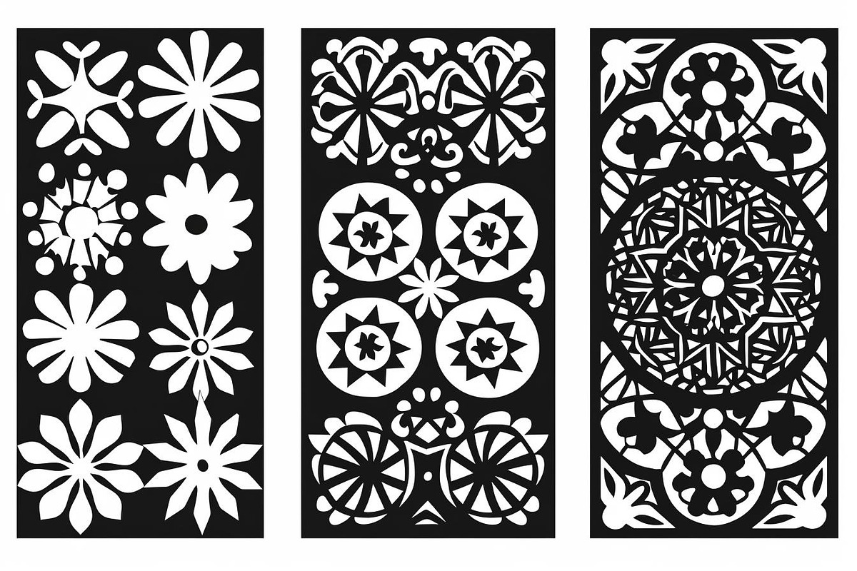 Elegant Floral Laser Cut Panel Bund, an Object Graphic by Creativeshirt (Photo 7 of 10)