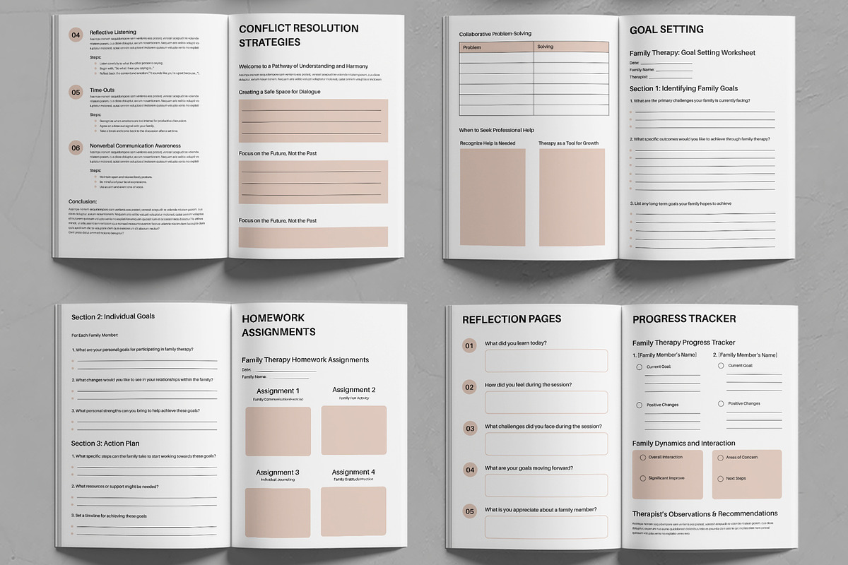 Family Therapy Template, a Stationery Template by MightyDesign (Photo 3 of 6)