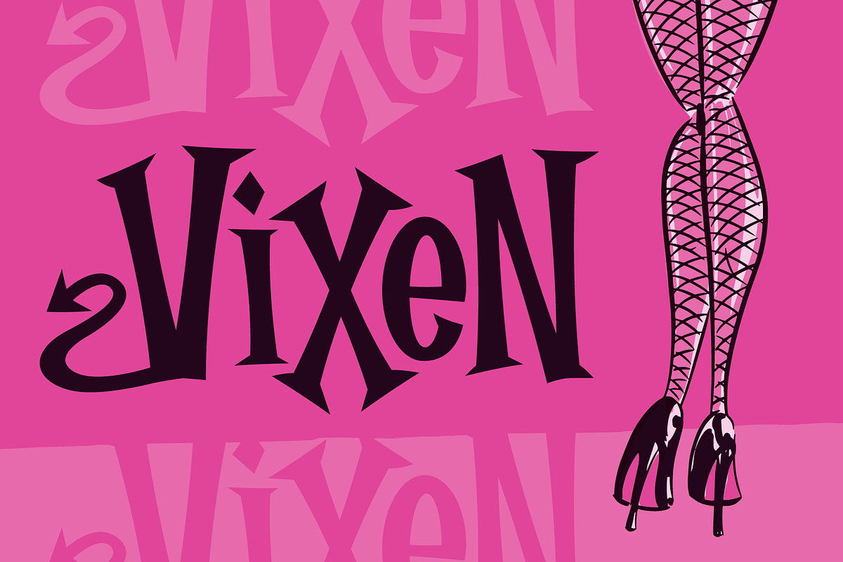Burlexa: A Devilishly Good Serif Fon, a Font by Wingsart Studio (Photo 12 of 16)