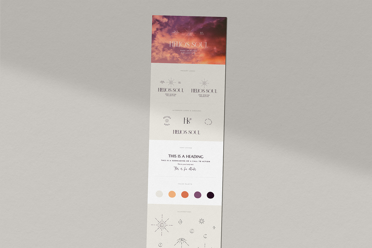 Helios Soul Premade Brand, a Branding & Logo Template by Eternel Design Studio (Photo 2 of 6)
