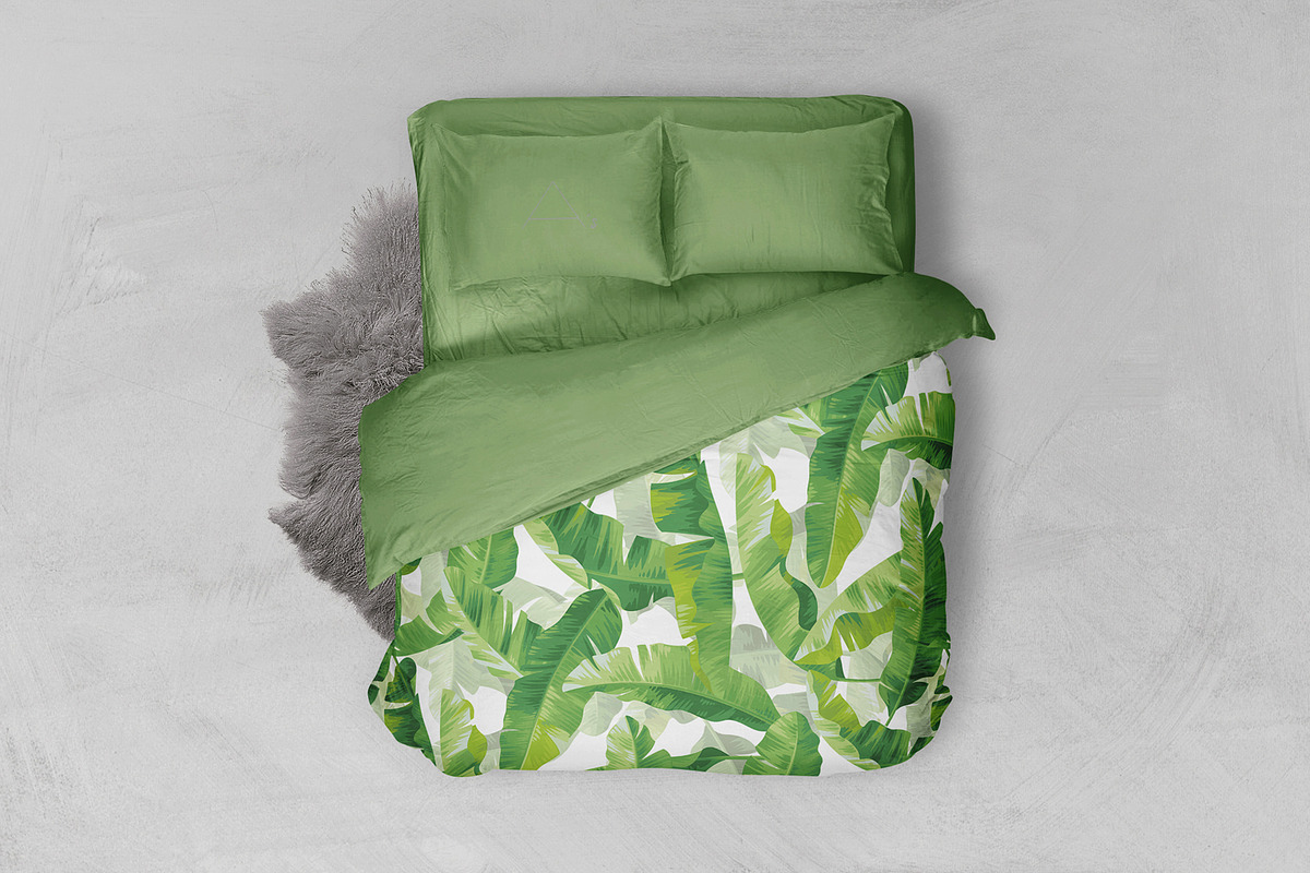 Banana palm leaves pattern. Vector., a Pattern Graphic by Anna Smirnova (Photo 6 of 6)