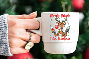 Funny Drunk Reindeer Sublimation, an Illustration by OK Design (Thumbnail 4 of 4)