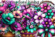 spring floral basket clipart, an Illustration by Designworld (Thumbnail 1 of 6)