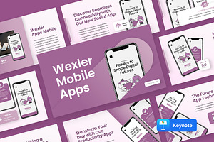 WEXLER - Mobile App Keynote, a Presentation Template by rgbryand