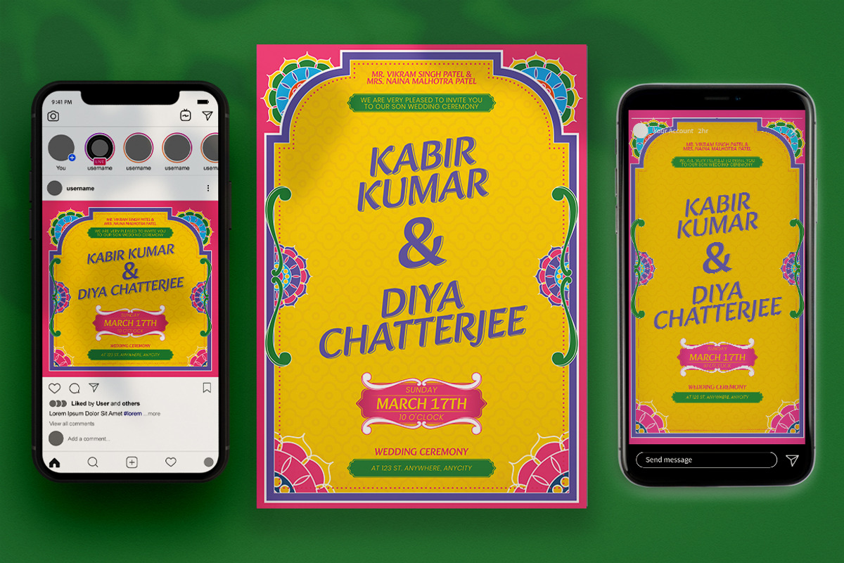 Manda - Indian Wedding Invitation, a Flyer Template by Attype (Photo 4 of 5)