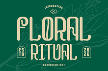 Floral Ritual Condensed Font