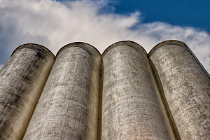 Towering Grain Elevators