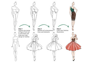 Female Fashion Figure Templates