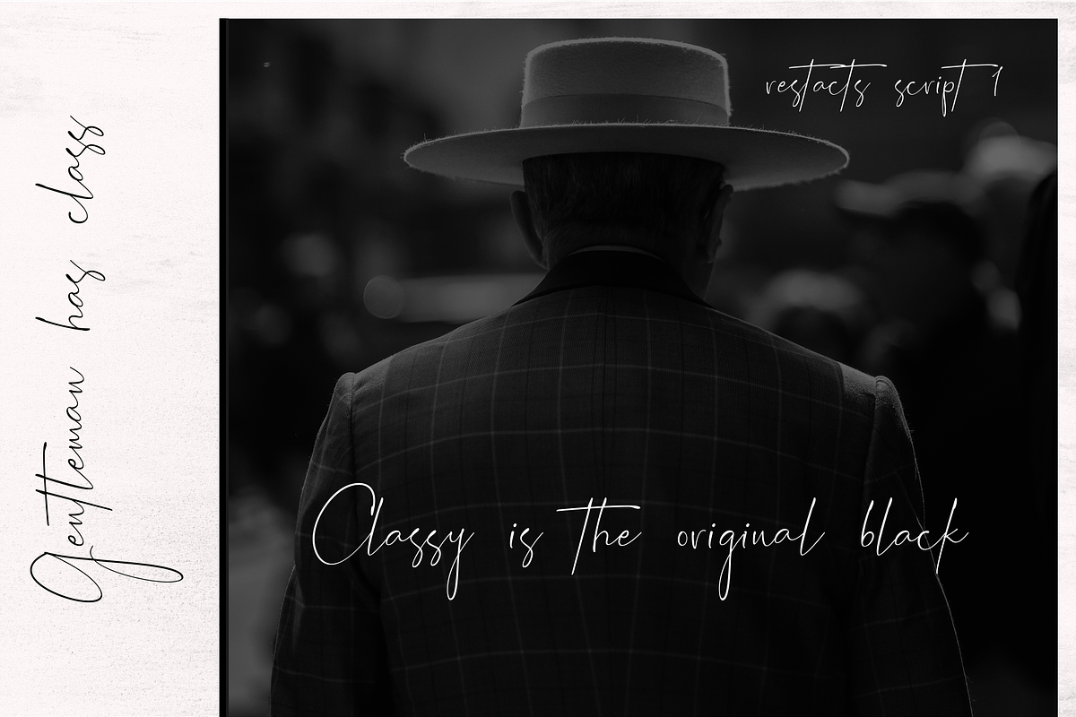 Restacts – Handwritten Script Font, a Script Font by RedyStudio (Photo 15 of 18)