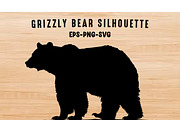 Grizzly Bear Silhouette Clipart Set, an Animal Illustration by Gfx Expert Team (Thumbnail 1 of 3)