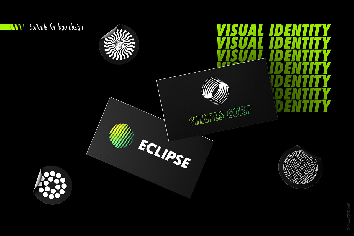 Abstract Shapes: 100 Design Elements, an Object Graphic by Samolevsky (Photo 7 of 21)