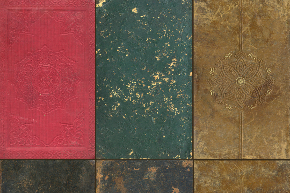 antique book cover textures preview 2