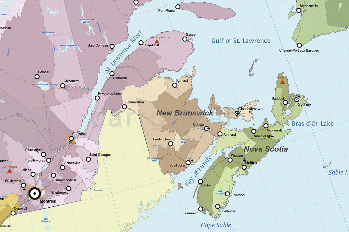 Vector Map of Canada, a Work Illustration by Cartorical (Photo 4 of 6)