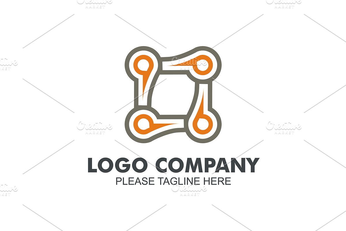 20 Logo Connecting Templates Bundle, a Branding & Logo Template by Friendesigns (Photo 2 of 21)