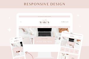 Shopify Theme Rose Gold Pink