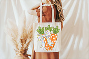 Glitter Coquette Easter Carrots Png, an Illustration by Designking (Thumbnail 5 of 6)