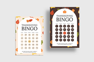 Thanksgiving Bingo Card Templates