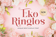 Eko Ringlos - Beautiful Serif Font, a Serif Font by Imoodev (Thumbnail 1 of 5)