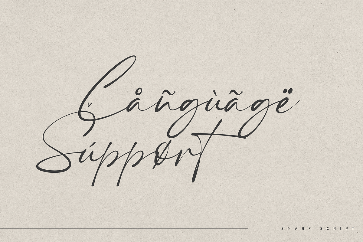 Snarf modern script, a Script Font by Only Fonts (Photo 9 of 10)