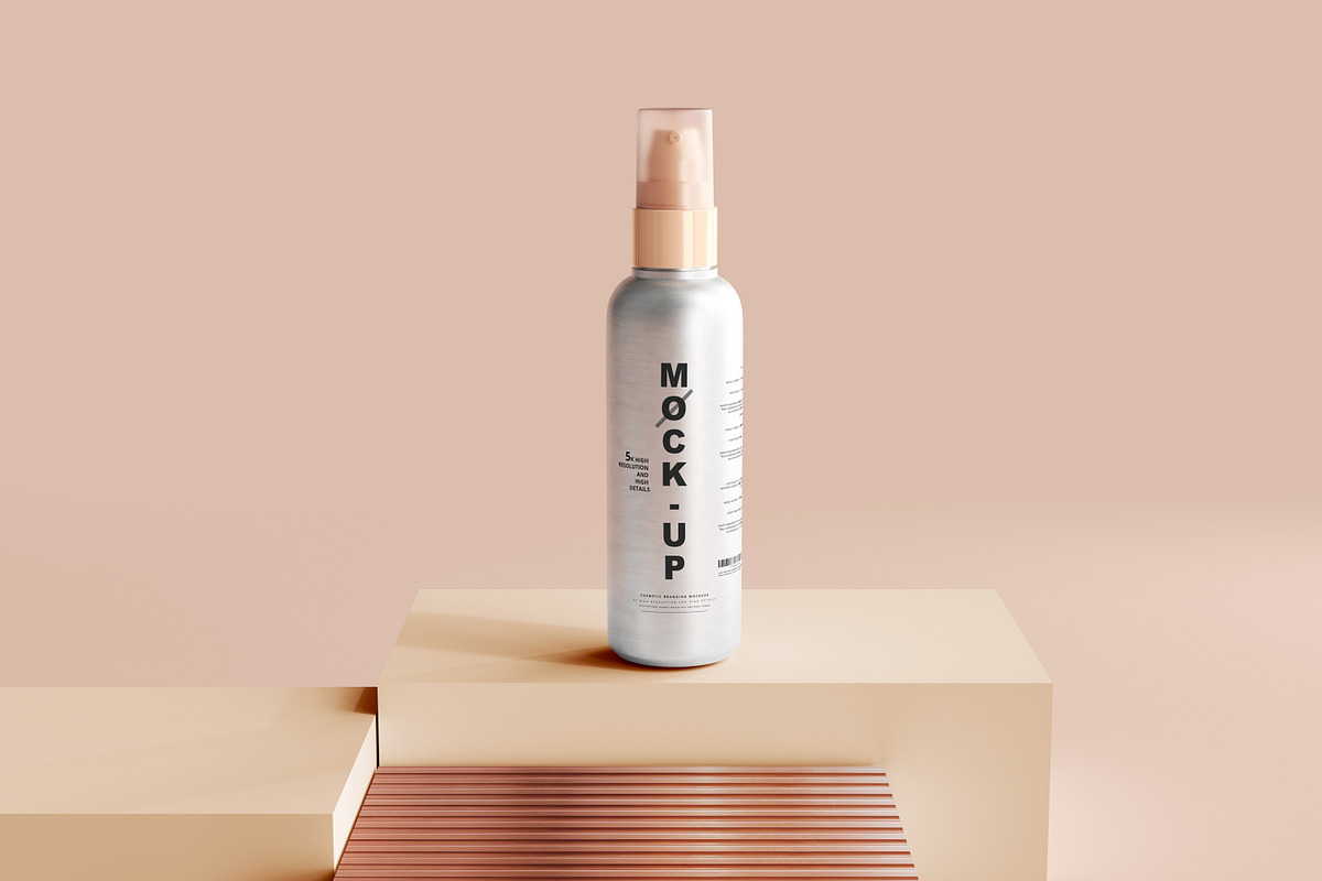 Aluminum Cosmetic Mockup Bundle, a Cups & Container Mockup by pmvch (Photo 38 of 206)