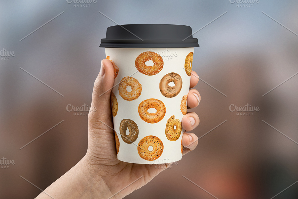 Bagel VECTOR illustrations, an Object Graphic by Natalka Dmitrova art (Photo 4 of 16)