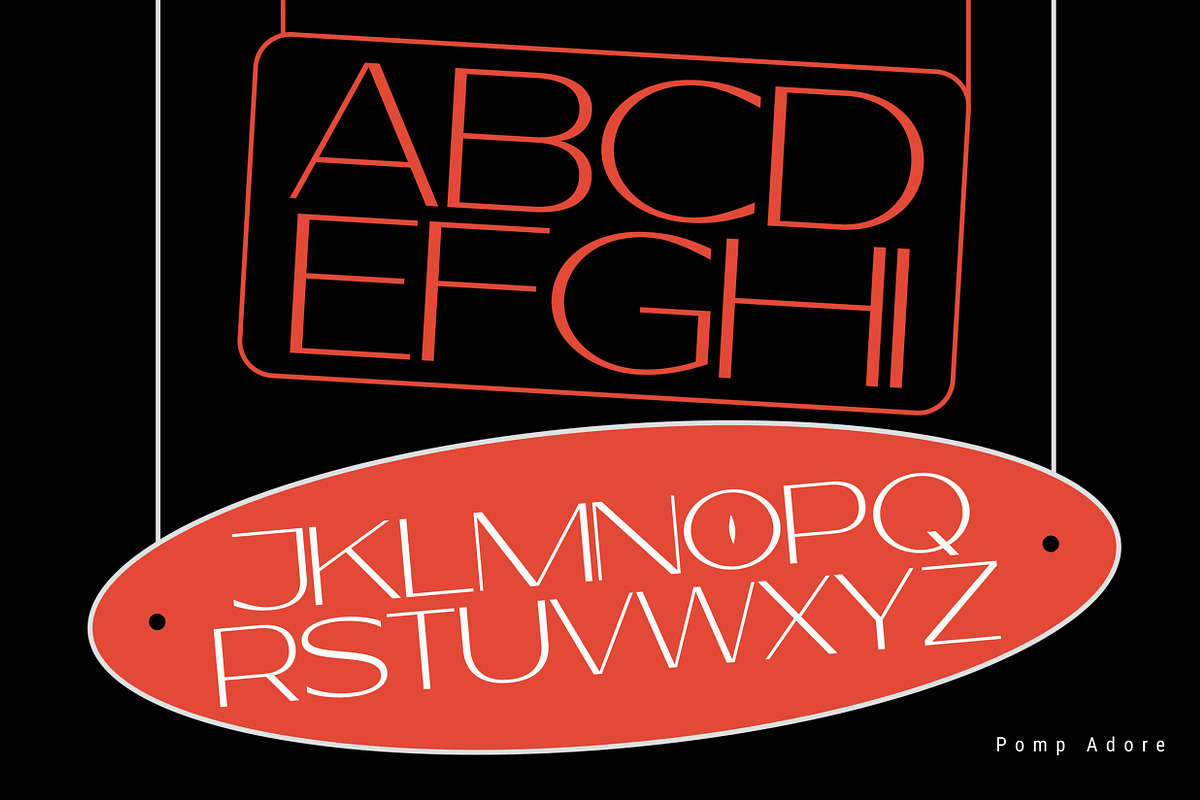 Pomp Adore - Contemporary Sans Serif, a Sans Serif Font by Ian Irwanwismoyo (Photo 10 of 12)