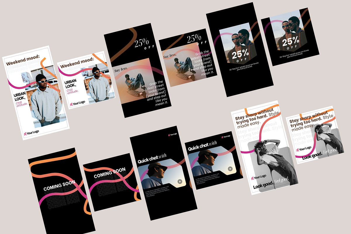 Men’s Urban Fashion Instagram Canva, a Social Media Template by BeadyLab (Photo 4 of 4)