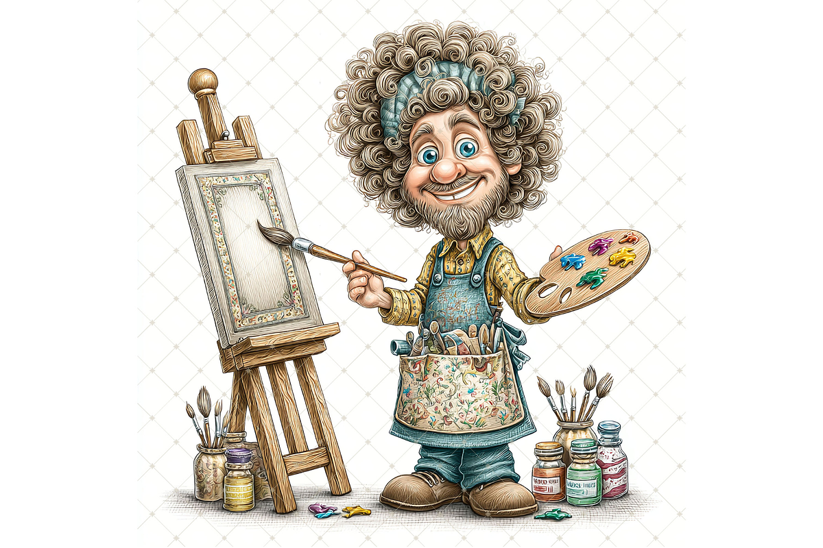 Male Artist Clipart JPG, a Person Illustration by Memories By Lea (Photo 14 of 20)