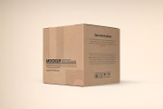 Square Kraft Paper Box Packaging, a Packaging Mockup by Ram Studio LLC (Thumbnail 9 of 16)