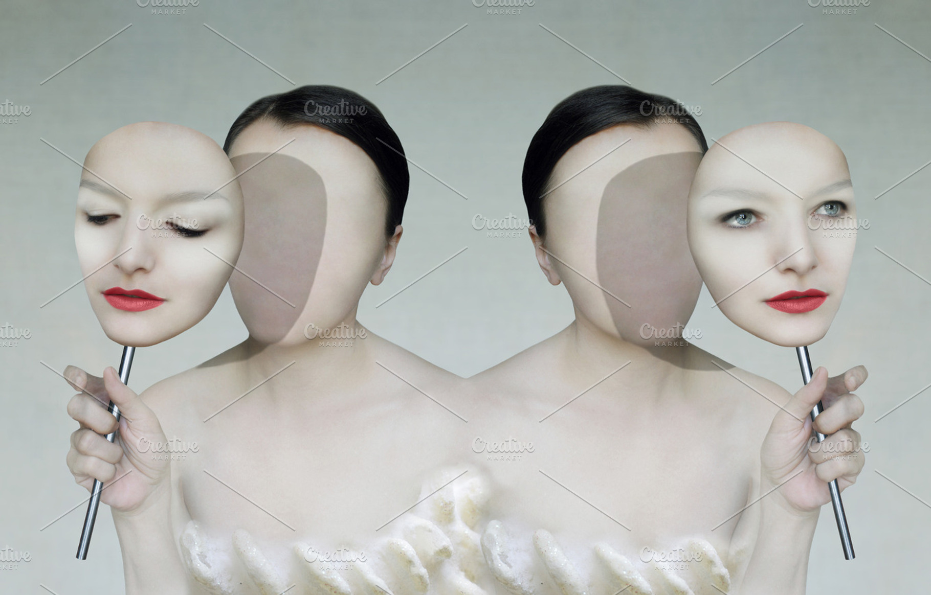 Double surreal portrait