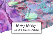 Flowing Fluidity: Set of Patterns, a Decorative Illustration by EireenBel (Thumbnail 1 of 13)