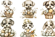 Whimsical Easter Dog Clipart, an Illustration by Designking (Thumbnail 3 of 5)