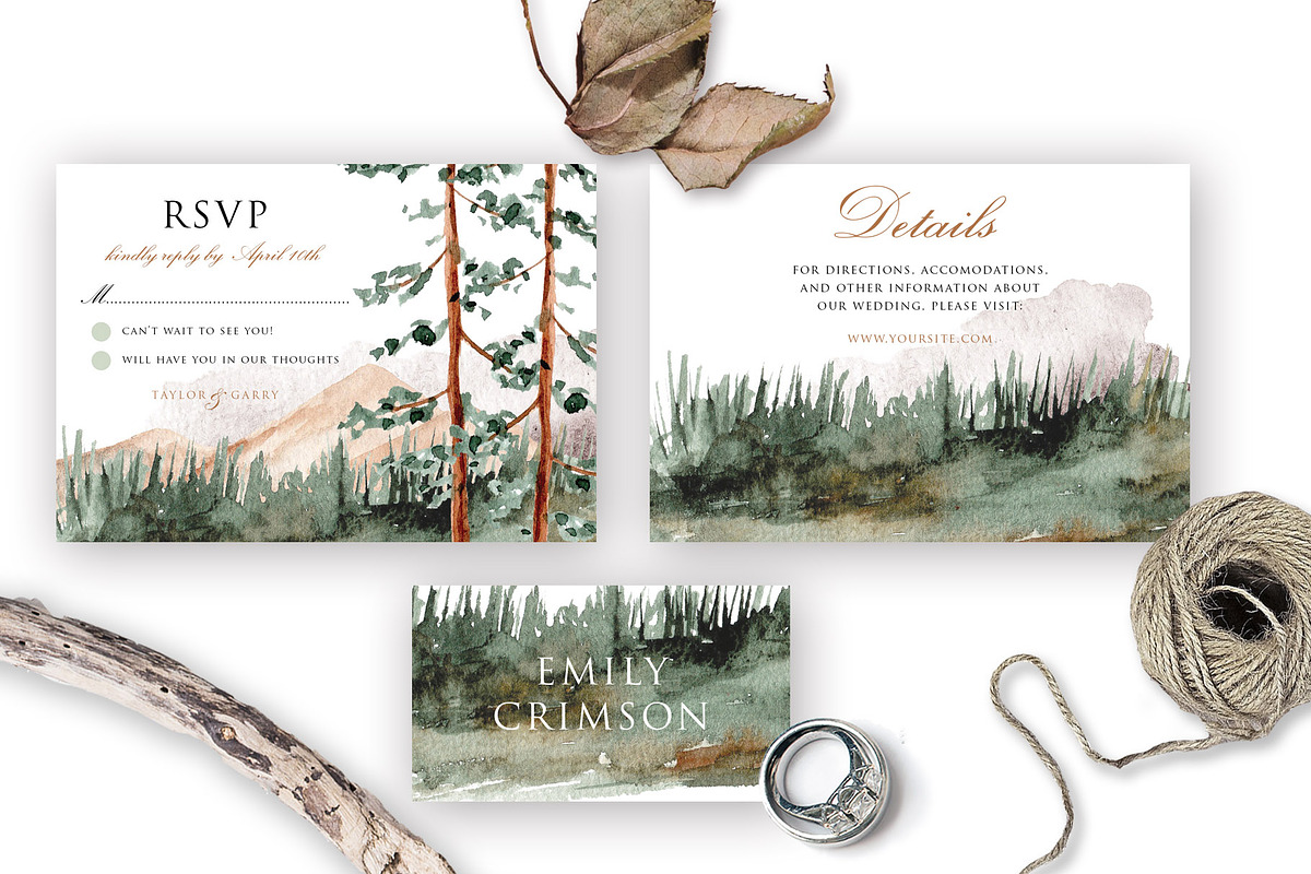 Mountain View - Wedding Suite, an Invitation Template by wulano (Photo 3 of 6)