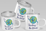 Teaching the World Teacher T-Shirt, an Object Illustration by Ghagra (Thumbnail 4 of 7)