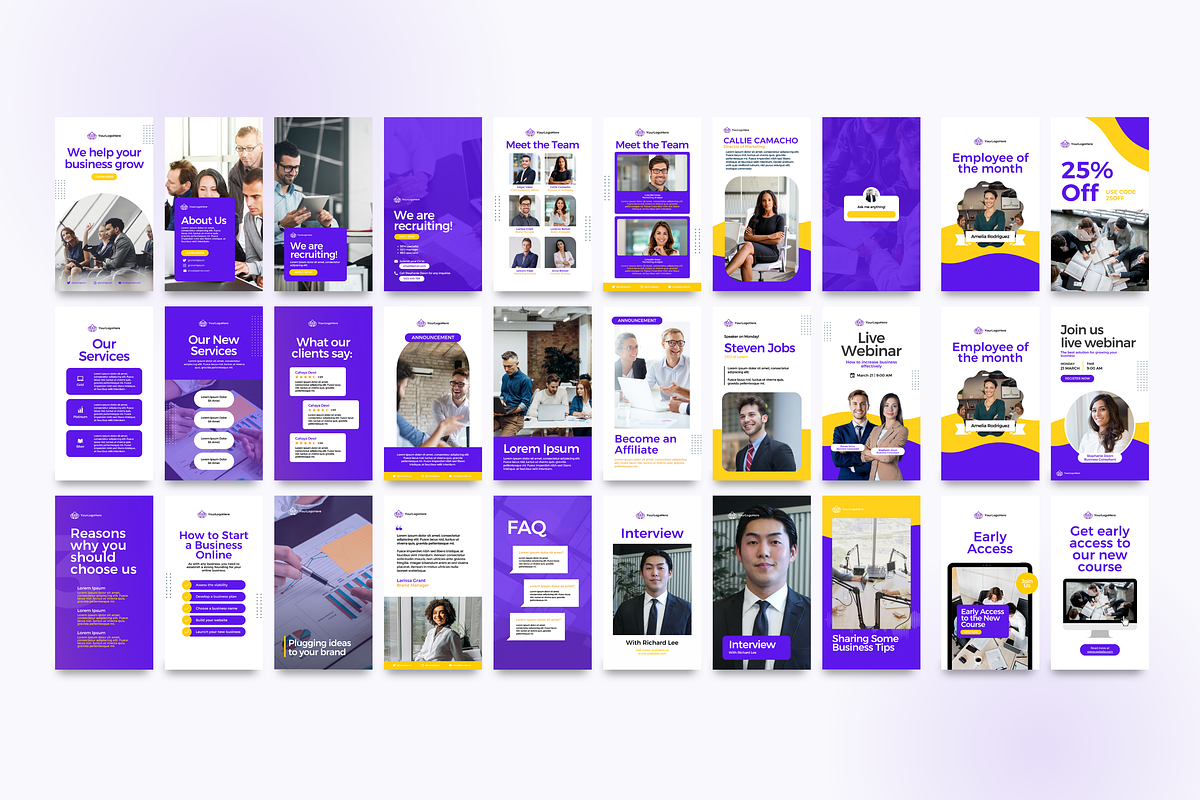 Social Media Kit | Posts and Banners, a Social Media Template by Studio B | Canva Template (Photo 8 of 10)