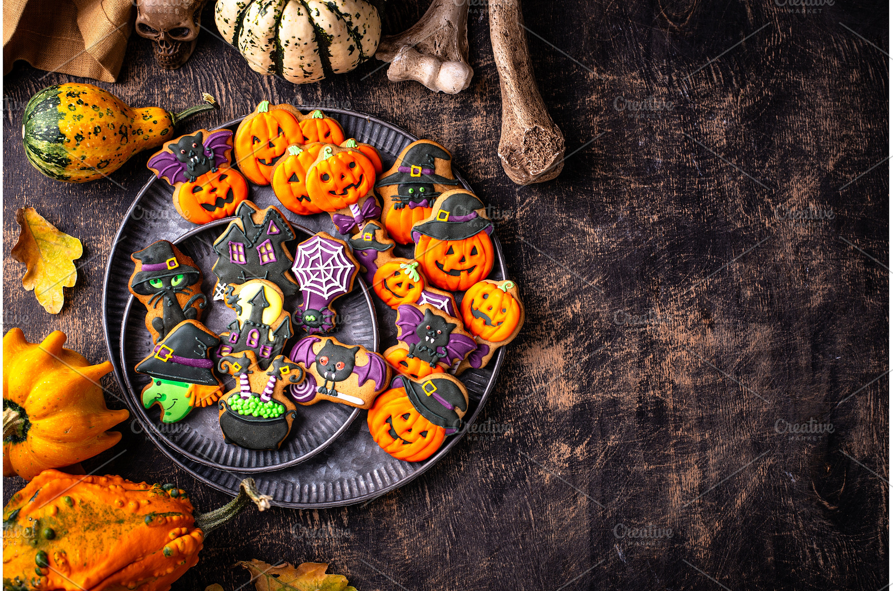 Halloween cookies in shape of, a Food & Drink Photo by Yulia Furman