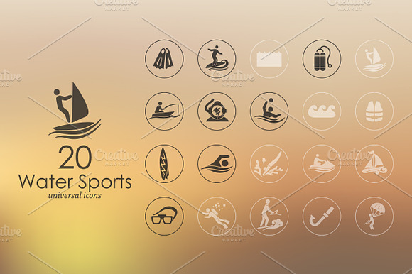 20 Water Sports Icons