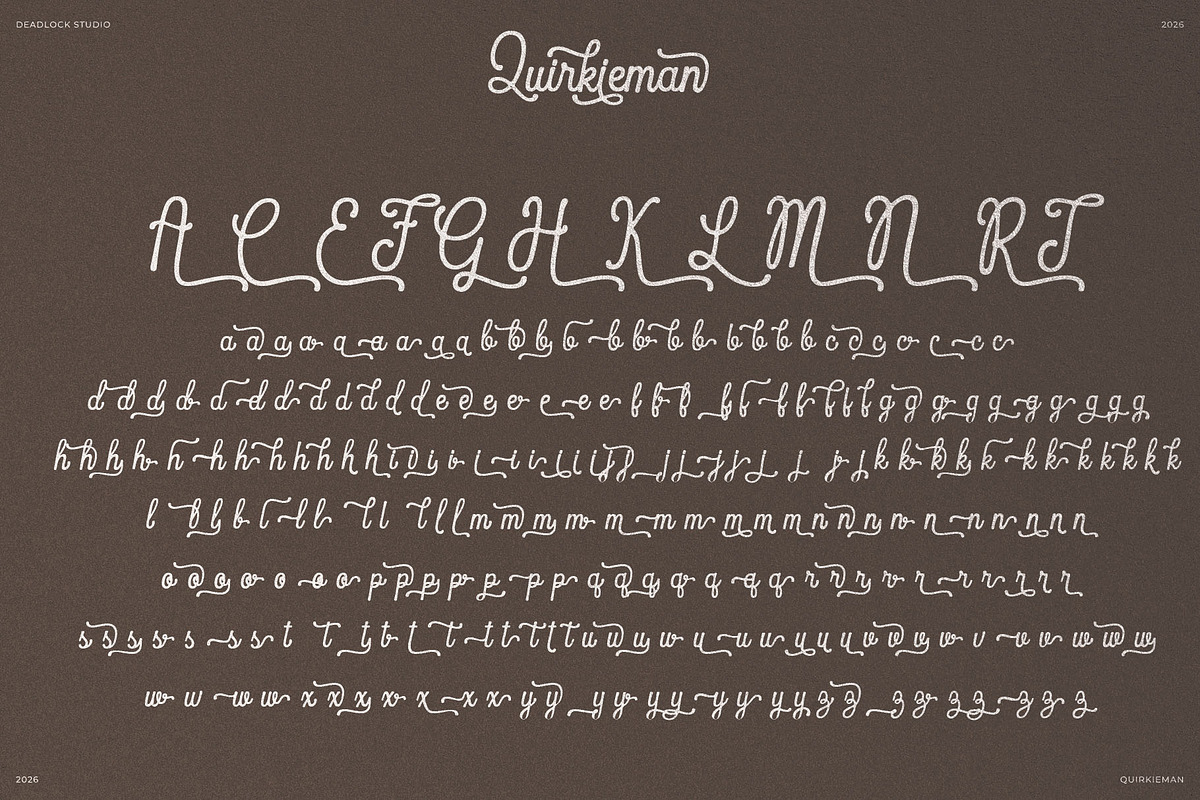 Quirkieman, a Handwritten Font by deadlock studio (Photo 9 of 10)