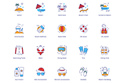 96 Tourism & Travel Icons, an Icon by Flat Icons (Thumbnail 3 of 6)
