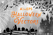 Halloween Illustrated Vectors, an Illustration by becky nimoy (Thumbnail 1 of 5)